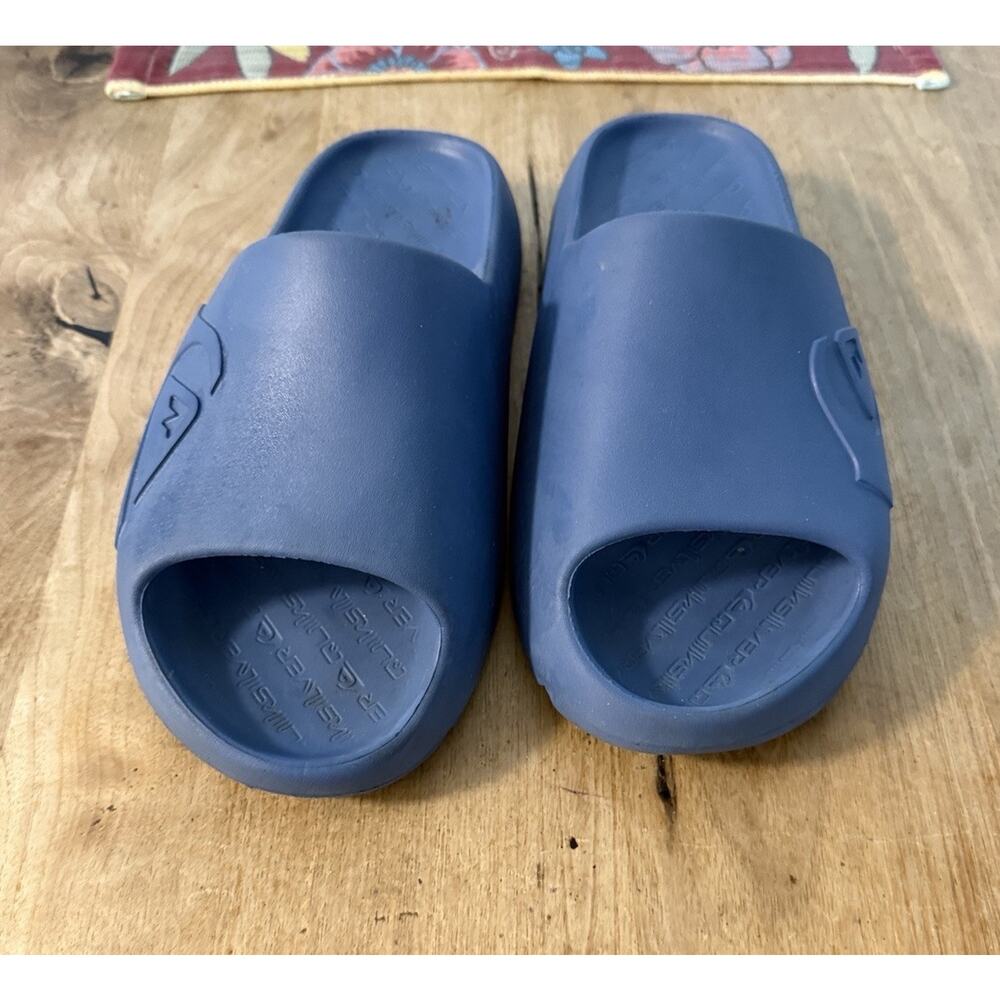 Quiksilver Cloudbreak Slides Slippers Sandals Mens Sz 9 Blue EVA Sole Shoes